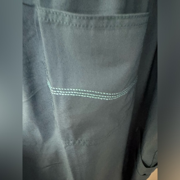 CARHARTT WOMEN'S FORCE Caribbean Blue Cargo Scrub bottoms pants 3X 3XL petite - Picture 9 of 10